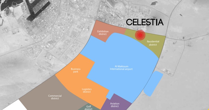 Damac Lelestia location map