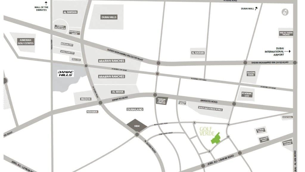 Akoya golf ferde Location map