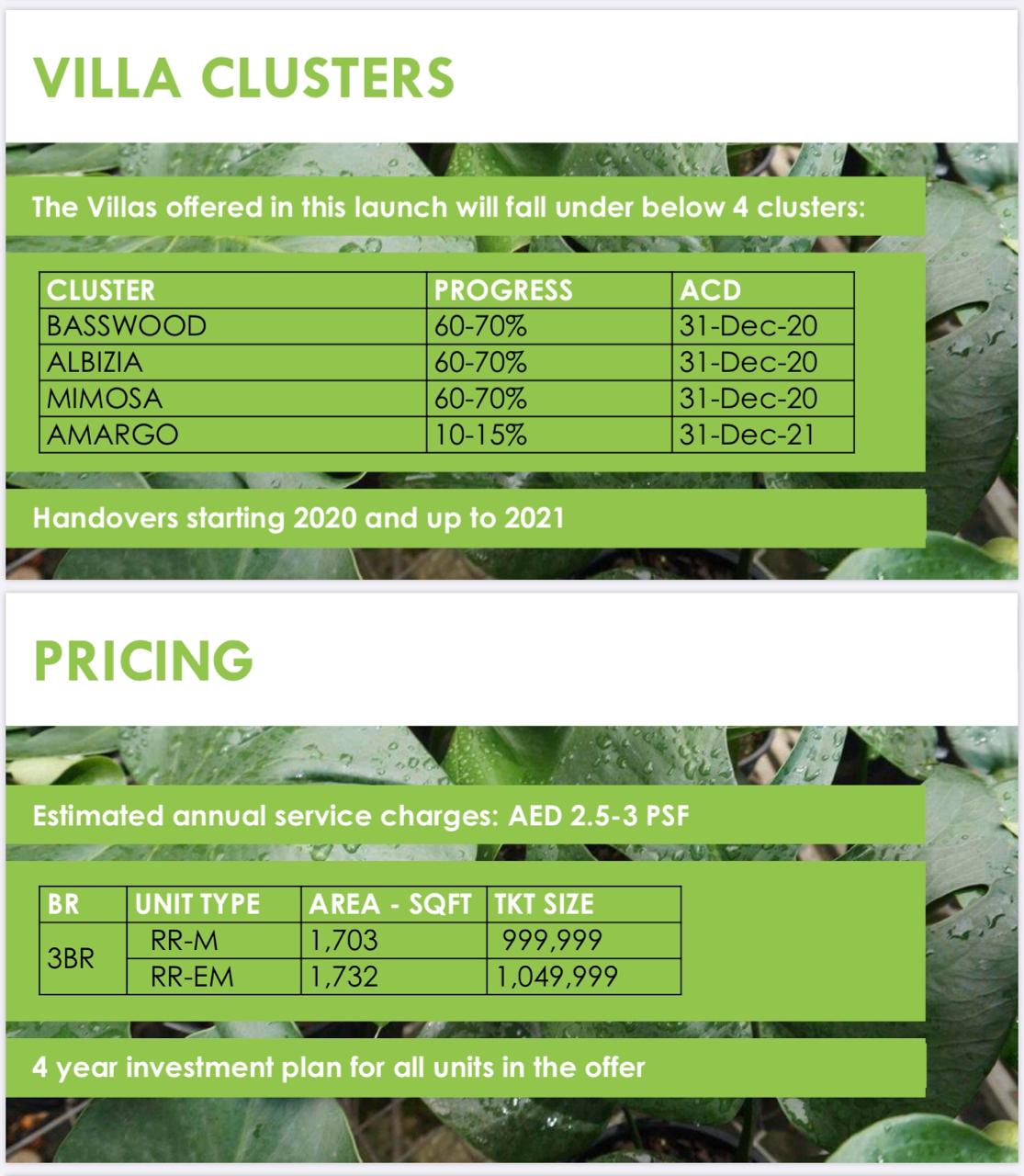 damac dubai villa prices