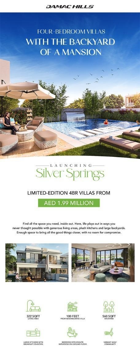 Silver spring villas in Damac Hills