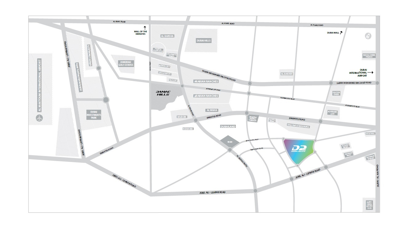 damac d2 location map dubai