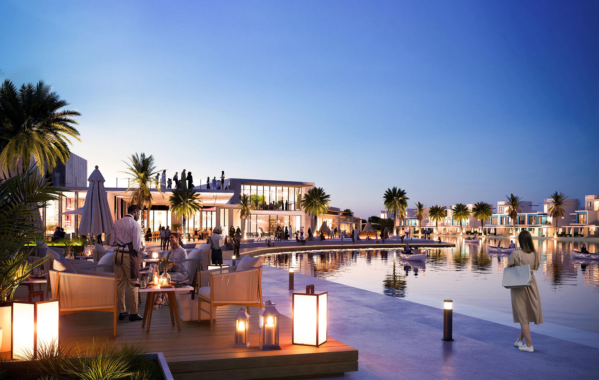 DAMAC-Lagoons-Townhouses water front properties in dubai