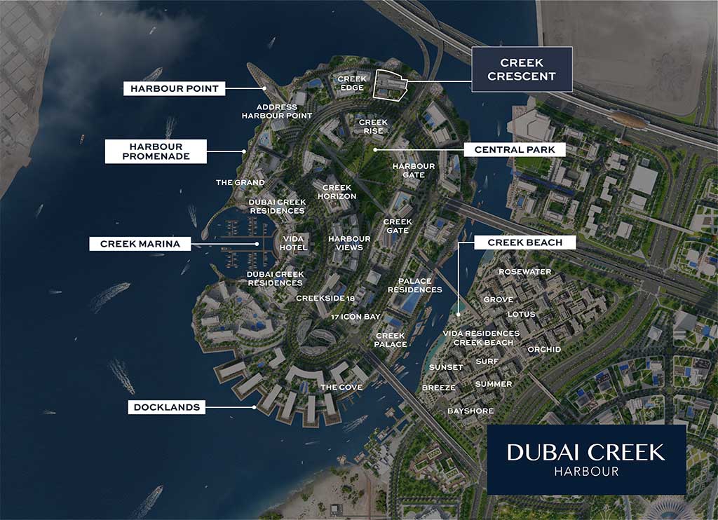 Dubai creek harbour master plan