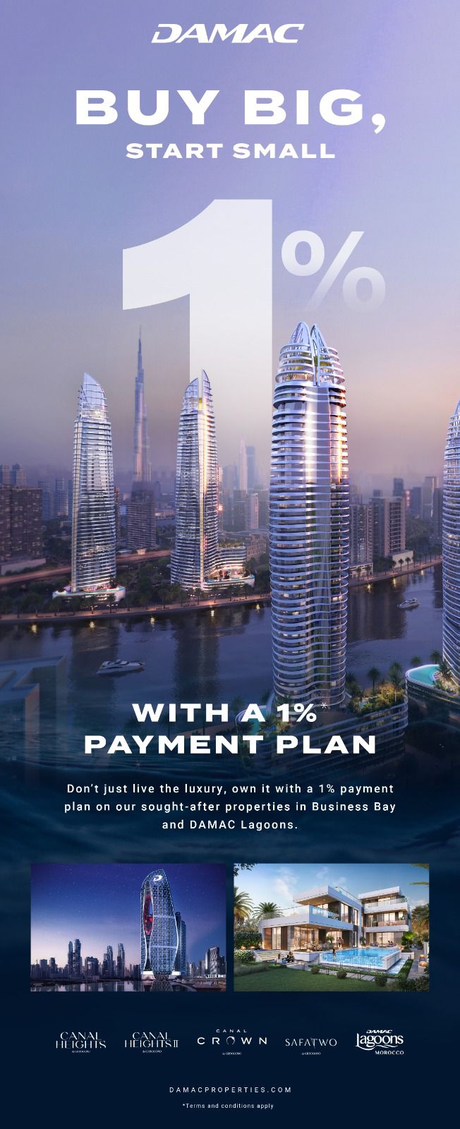 1 percent payment plan dubai